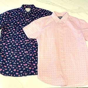Bonobos short sleeve button up floral print shirts